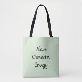Bolso De Tela Main Character Energy Trendy Minimal Aesthetic