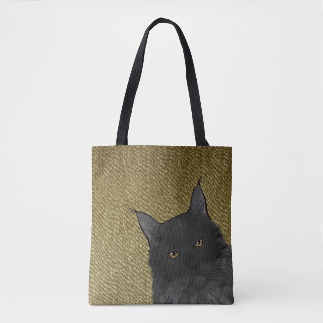 Bolso De Tela Maine Coon Allover Tote Bag (Anverso)