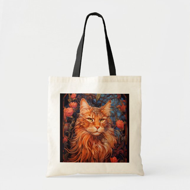 Bolso De Tela Maine Coon cat (Frente)
