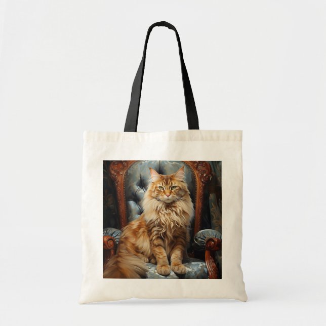 Bolso De Tela Maine Coon cat (Frente)