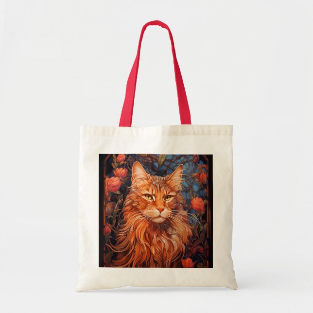 Bolso De Tela Maine Coon cat (Frente)