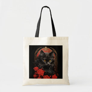 Bolso De Tela Maine Coon cat con flores
