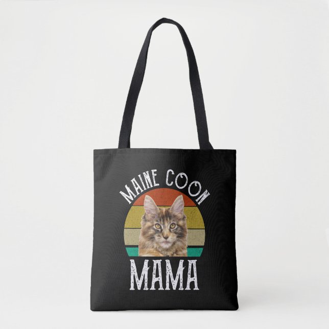 Bolso De Tela Maine Coon Mama (Anverso)
