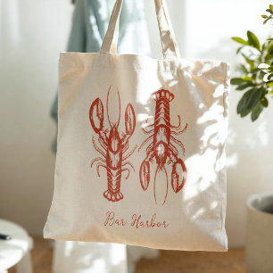 Bolso De Tela Maine Lobster Coastal Fisherman Estética