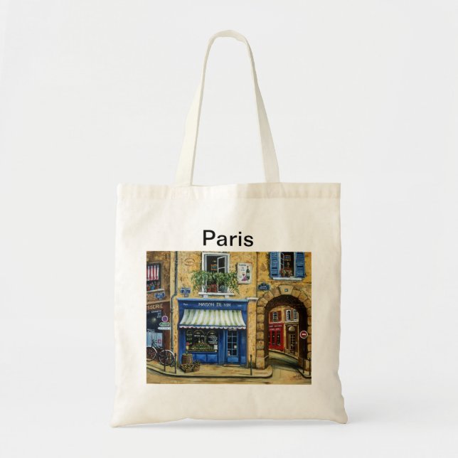 Bolso De Tela Maison De Vin (Frente)