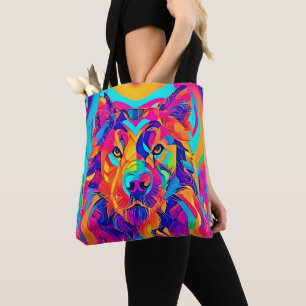 Bolso De Tela Majestad Psicotrópica del Lobo