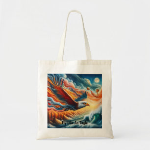 Bolso De Tela Majestic Eagle Fly Como Un Águila Fantasía Arte