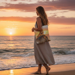 Bolso De Tela Majestic Lion Sunset - KIng of the Jungle Safari