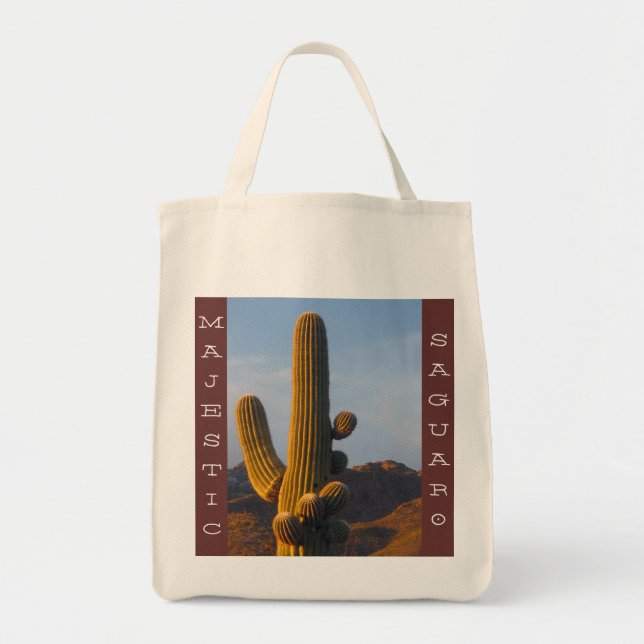 Bolso De Tela Majestic Saguaro - tote orgánico (Frente)