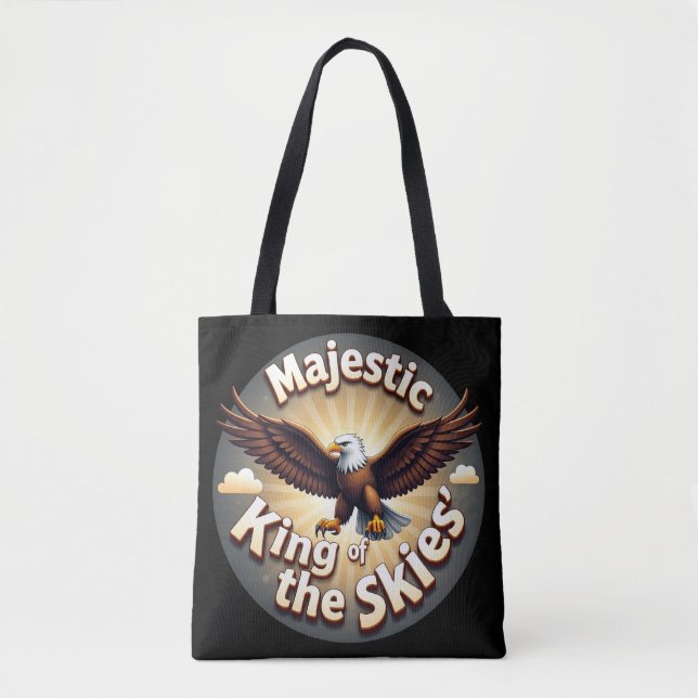 Bolso De Tela Majestuoso Rey de los Cielos (Anverso)