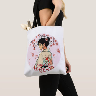 Bolso De Tela Majesty Anime Kimono Girl Cherry Blossom Tote