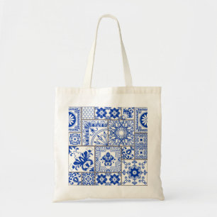Bolso De Tela Majólica victoriana: Patrón de mosaico de mosaico