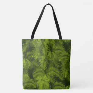 Bolso De Tela Makana Palmas Hawaiian Tropical Leaves Beach Bag