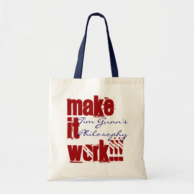 BOLSO DE TELA MAKE IT WORK!!! (Frente)