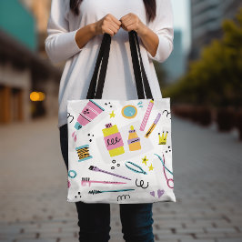 Bolso De Tela Makeup Lover Pastel Cosmetics Accesorios de bellez