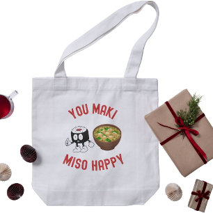 Bolso De Tela Maki Miso Happy - Sueño lindo