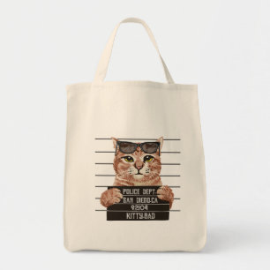 Bolso De Tela mal diseño de gato lindo diseño de los amantes d