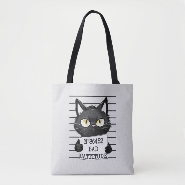Bolso De Tela Mal rendimiento - Captura de pantalla del gato neg (Anverso)