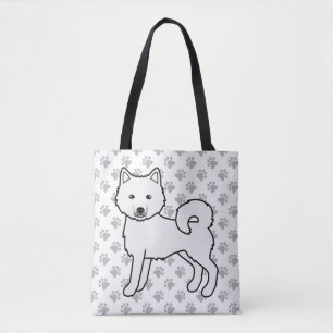Bolso De Tela Malamute de Alaska blanco perro lindo y patas