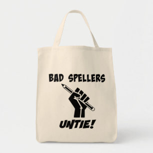 Bolso De Tela ¡Malas Hélices Desatadas! Humor gramatical