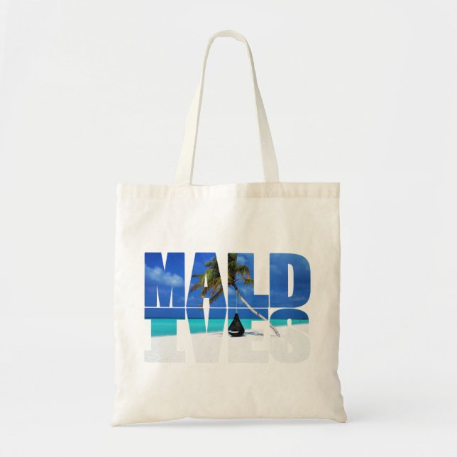 Bolso De Tela maldives - Maldivas (Frente)