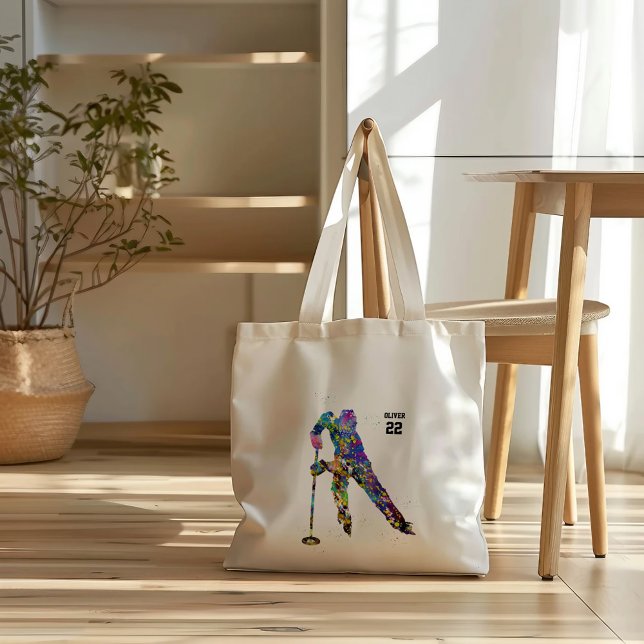 Bolso De Tela Male Ringette Player (Subido por el creador)