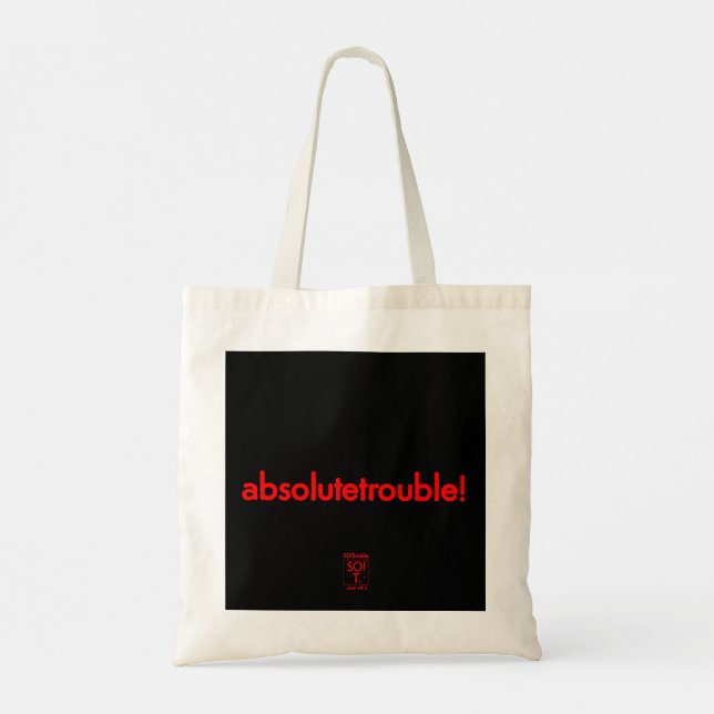 Bolso De Tela maleta absoluta. (Reverso)