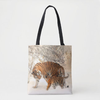 Bolso De Tela maleta de juguete tigre y bebé