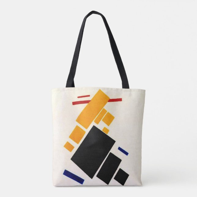 Bolso De Tela Malevich - Composición Suprematismo, avión (Reverso)