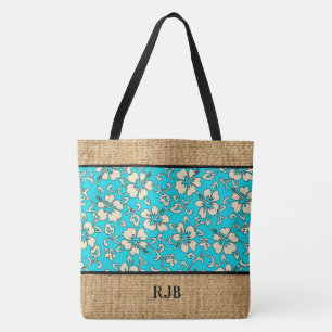 Bolso De Tela Malia Hibiscus Hawaiana Monograma Beach Bag