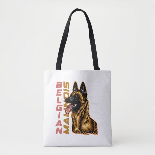 Bolso De Tela Malinois belga (Anverso)
