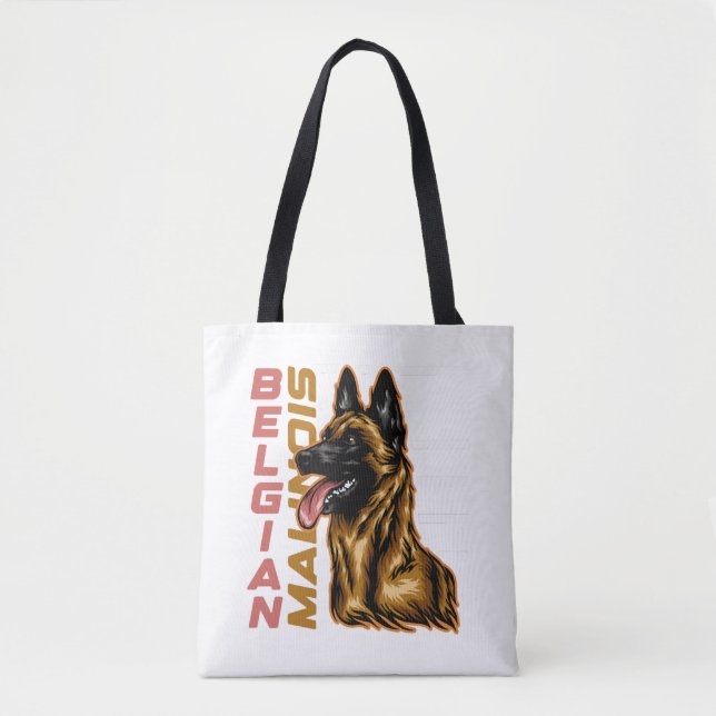 Bolso De Tela Malinois belga (Anverso)