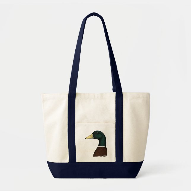 Bolso De Tela Mallard Drake Head (Frente)