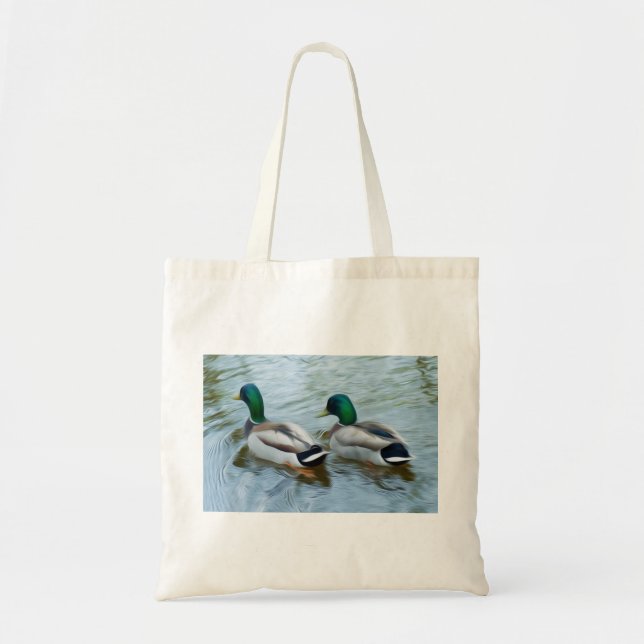 Bolso De Tela Mallard Ducks (Frente)