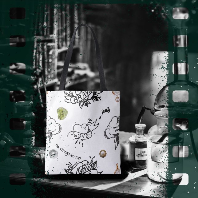 Bolso De Tela Malo y bú-jee "Soy la tormenta" gótico (Subido por el creador)