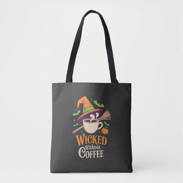 Bolso De Tela Malvado sin café Halloween (Anverso)