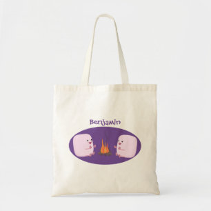 Bolso De Tela Malvaviscos rosados por personalizado de bomberos
