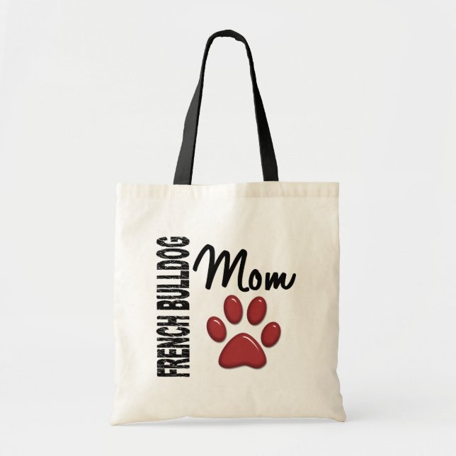 Bolso De Tela Mamá 2 del bulldog francés (Frente)