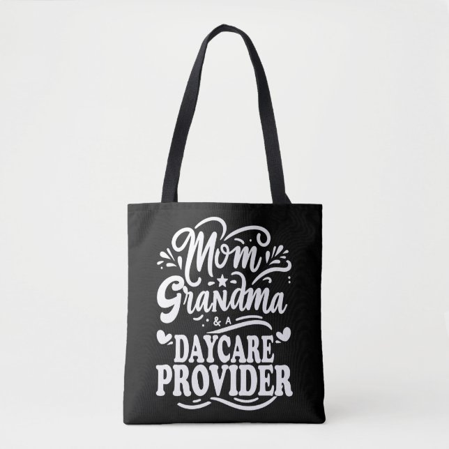 Bolso De Tela Mamá Abuela Daycare (Anverso)