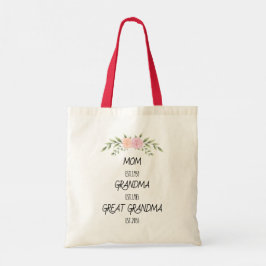 Bolso De Tela Mamá, Abuela, Fechas de la Gran Abuela Personaliza