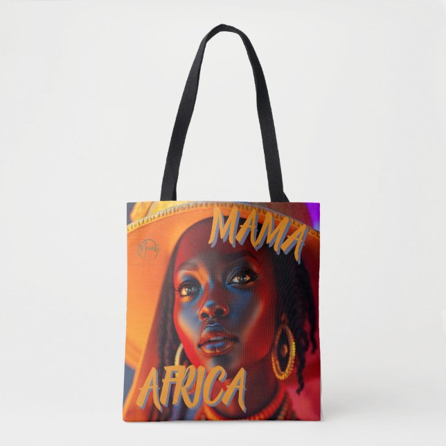 Bolso De Tela Mama Africa  (Anverso)