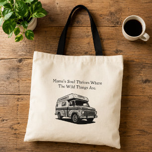 Bolso De Tela Mamá alma salvaje prospera diseño amante de la nat