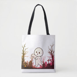 Bolso De Tela Mamá busca en un cementerio, un bosque aterrador
