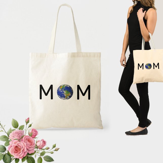 Bolso De Tela Mamá con planeta Tierra (Subido por el creador)