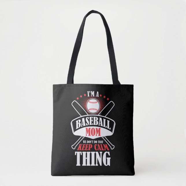 Bolso De Tela Mamá de béisbol, no hacemos eso para mantener la c (Anverso)