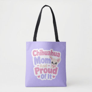 Bolso De Tela Mamá de Chihuahua, Perro Pequeño con Gran Personal