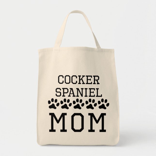 Bolso De Tela Mamá de cocker spaniel (Frente)