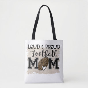 Bolso De Tela Mamá de fútbol ruidosa y orgullosa