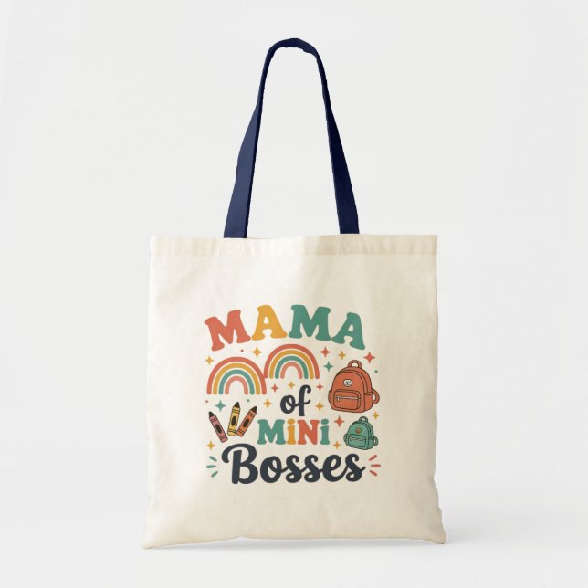 Bolso De Tela Mamá de jefes pequeños (Frente)