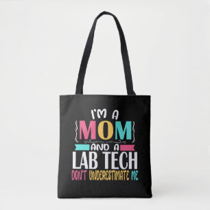 Bolso De Tela Mamá de laboratorio de Lab Tech Mom